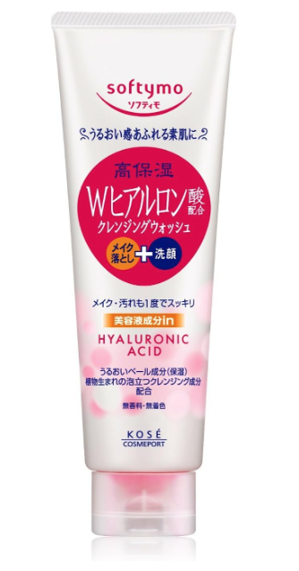 KOSE Softymo Super Cleansing Wash H (Hyaluronic Acid) 6.7 oz (190 g)