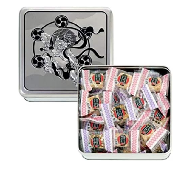 Tokiwado Raizuokoshi Honpo Raijin Portable Cans, Set of 2